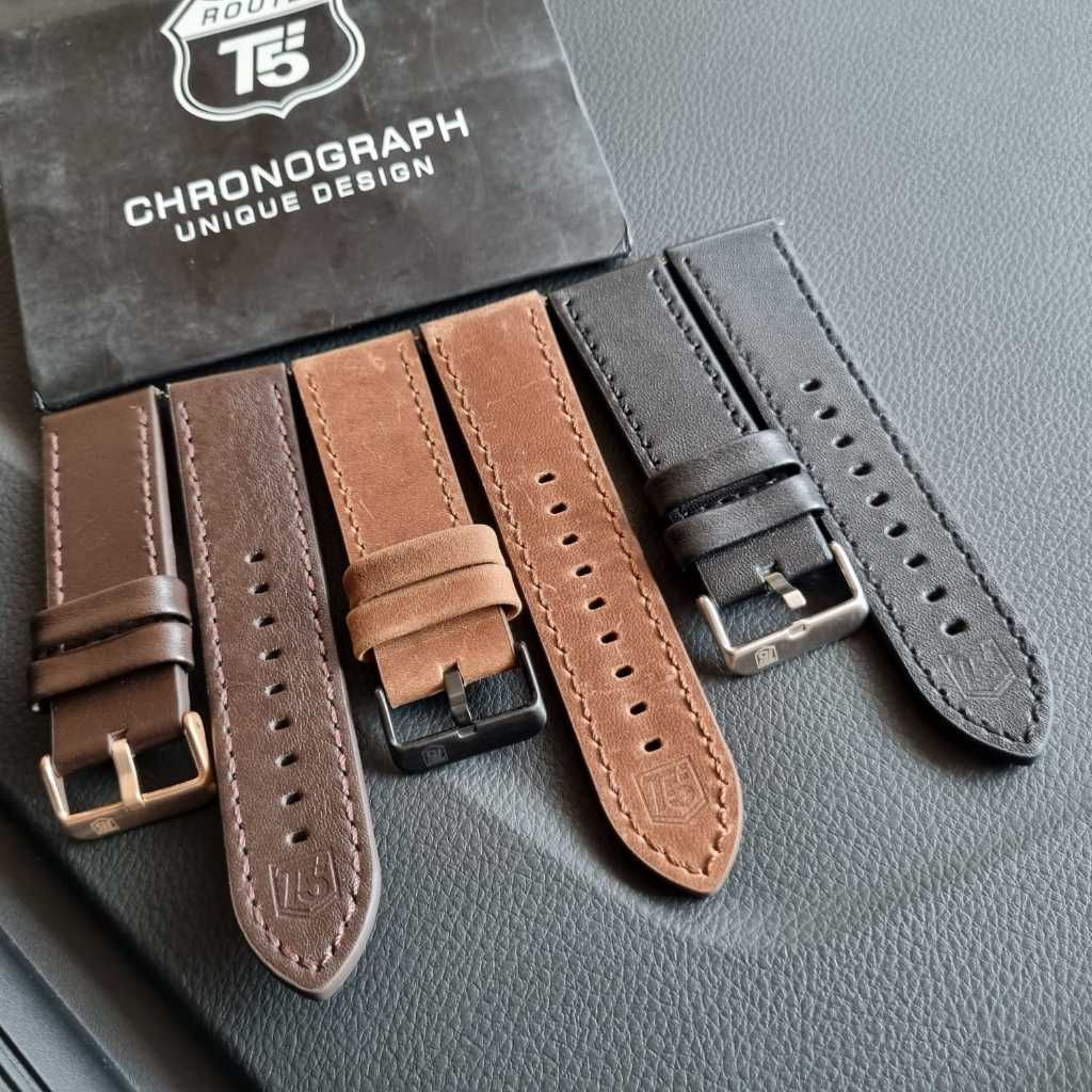 TALI JAM TANGAN KULIT TEBAL BUAT JAM T5/STRAP JAM T5 LEATHER/TALI JAM T5/TALI JAM T5 ORIGINAL/STRAP 