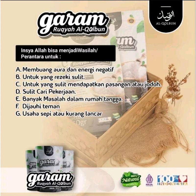 

Al-Qolbun Garam Ruqyah Asli, Solusi Menetralisir Usaha Yang Sepi dan Membuka Aura Positif