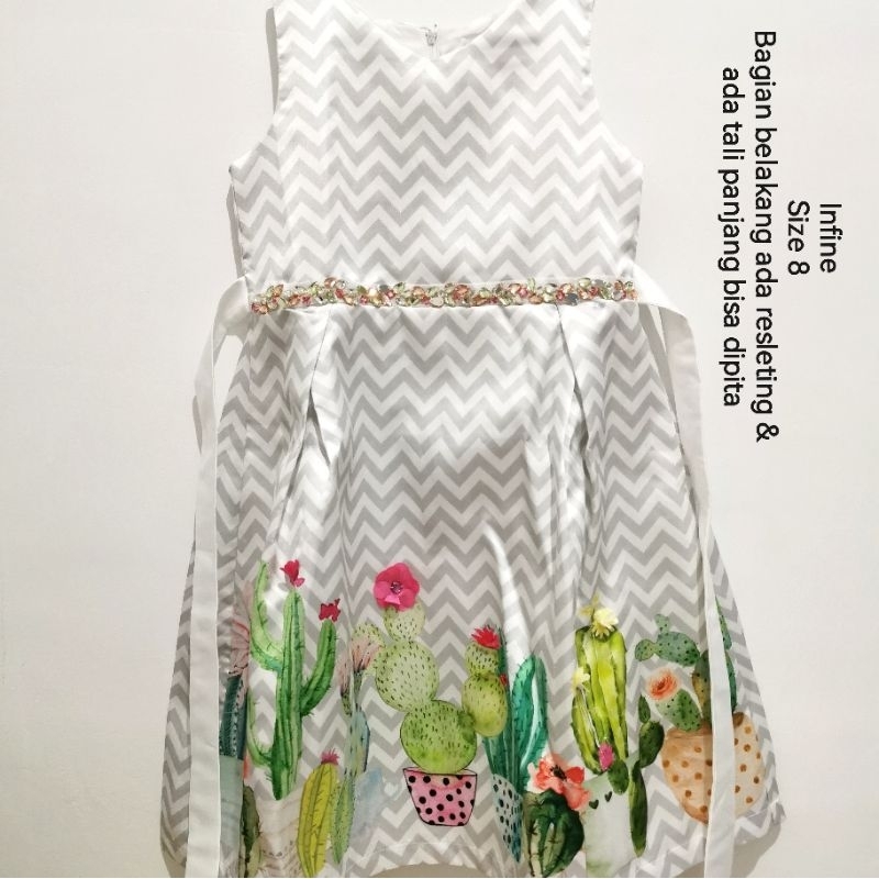 Preloved Infine Dress Gaun Pesta Anak Perempuan Putih