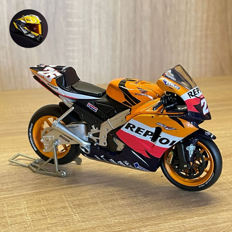 diecast miniatur motor honda repsol dani pedrosa skala 1/18