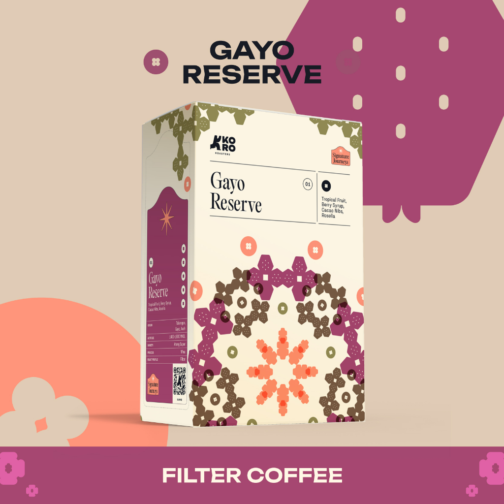 

KORO ROASTERS Arabica Gayo Reserve Biji Kopi Filter Manual Brew - Single Origin Specialty Coffee