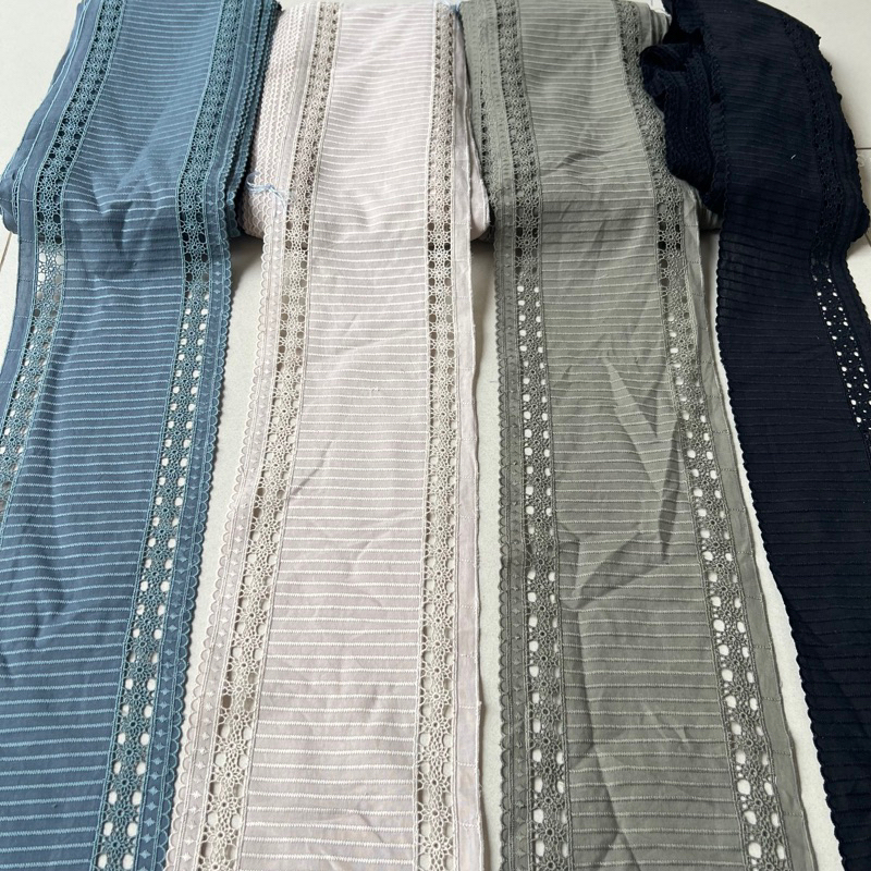 renda katun tengah lebar 10-14cm Harga permeter 100cm