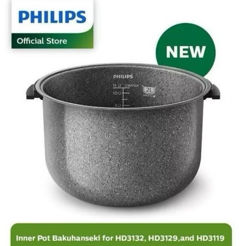 Stok Terakhir Original Asli Panci Inner Pot Teflon Rice Cooker Philips 2L HD3138/HD3128/3127/3129/31