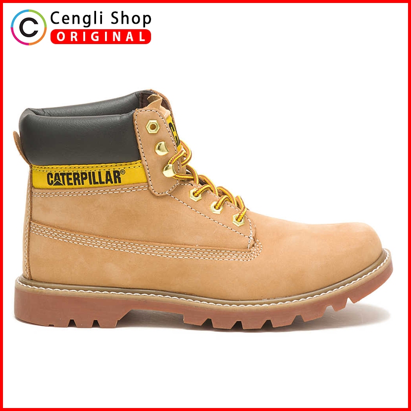 SEPATU CATERPILLAR CASUAL ORIGINAL BOOT PRIA KULIT ASLI ORI CAT-C8