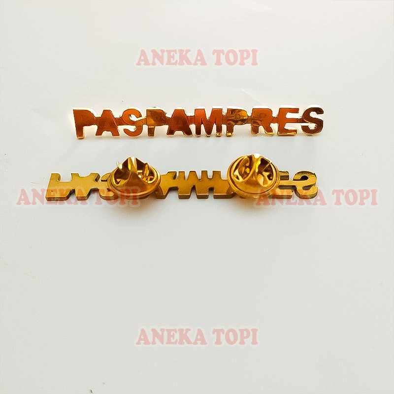 Pin Paspampres Pin Bros Logo Paspampres Warna Gold - Aneka Topi