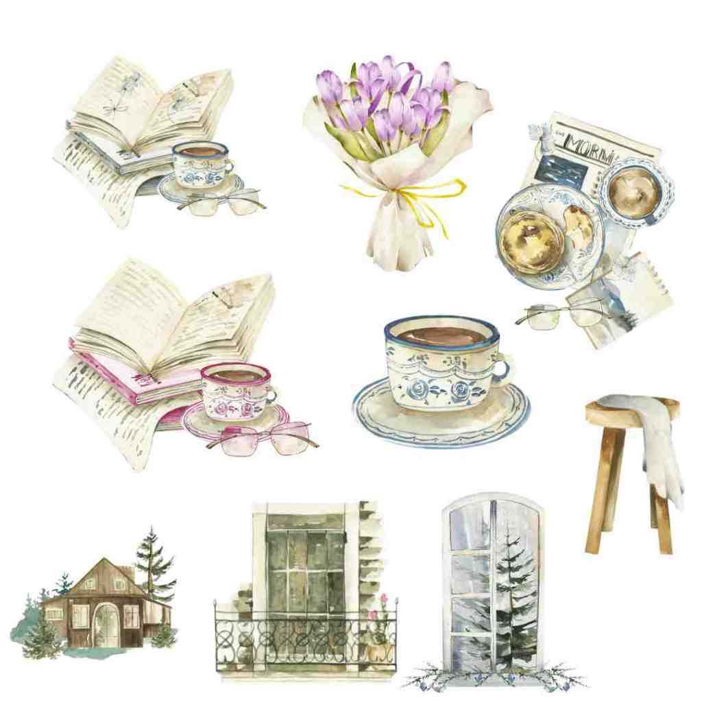 

ELEMENT DESIGN - CANVA ELEMEN WATERCOLOR WINTER V1 - design lucu PNG