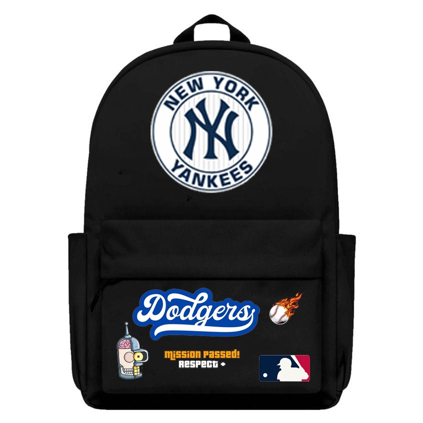 Tas Ransel Backpack Sekolah laptop keren pria wanita premium Colossus Gaya kekinian NY Yankees