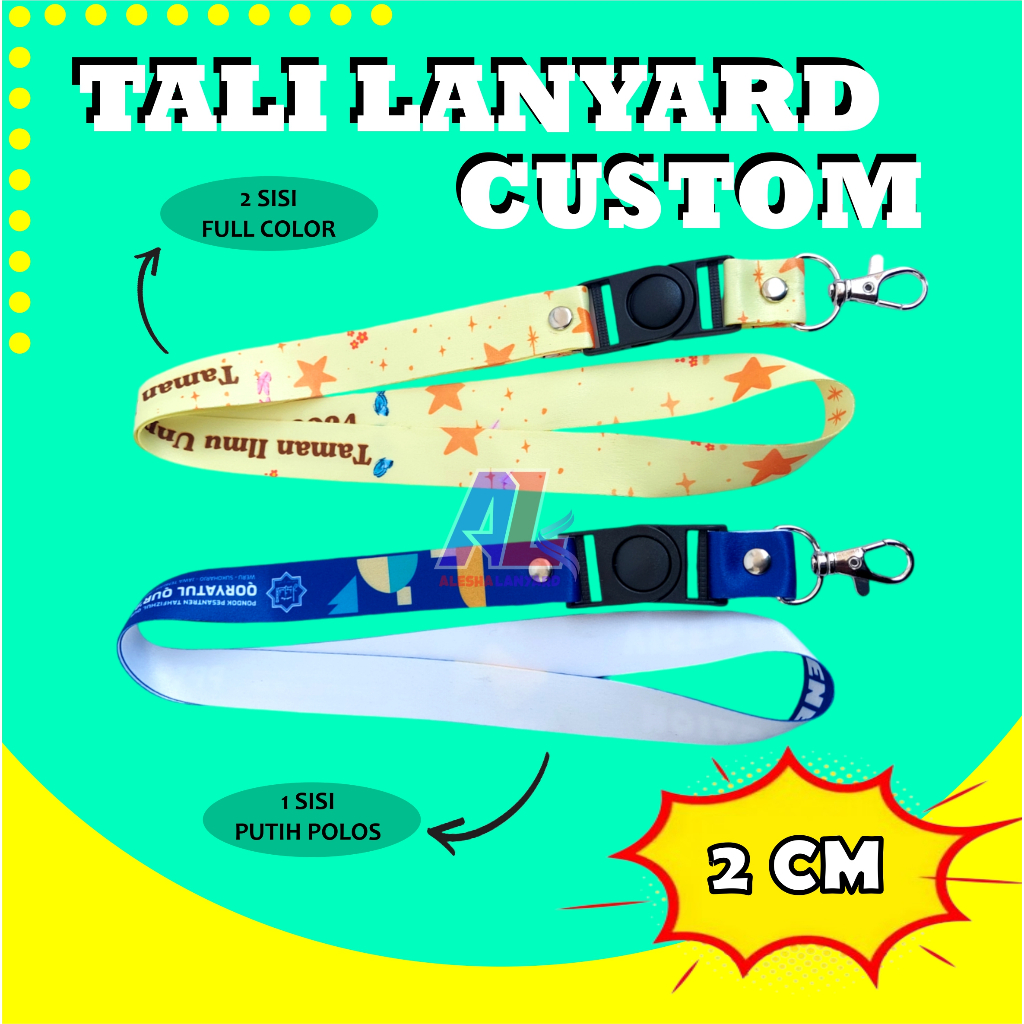 

LANYARD PRINTING SUBLIM 2CM/CETAK LANYARD IDCARD/GANTUNGAN NAME TAG