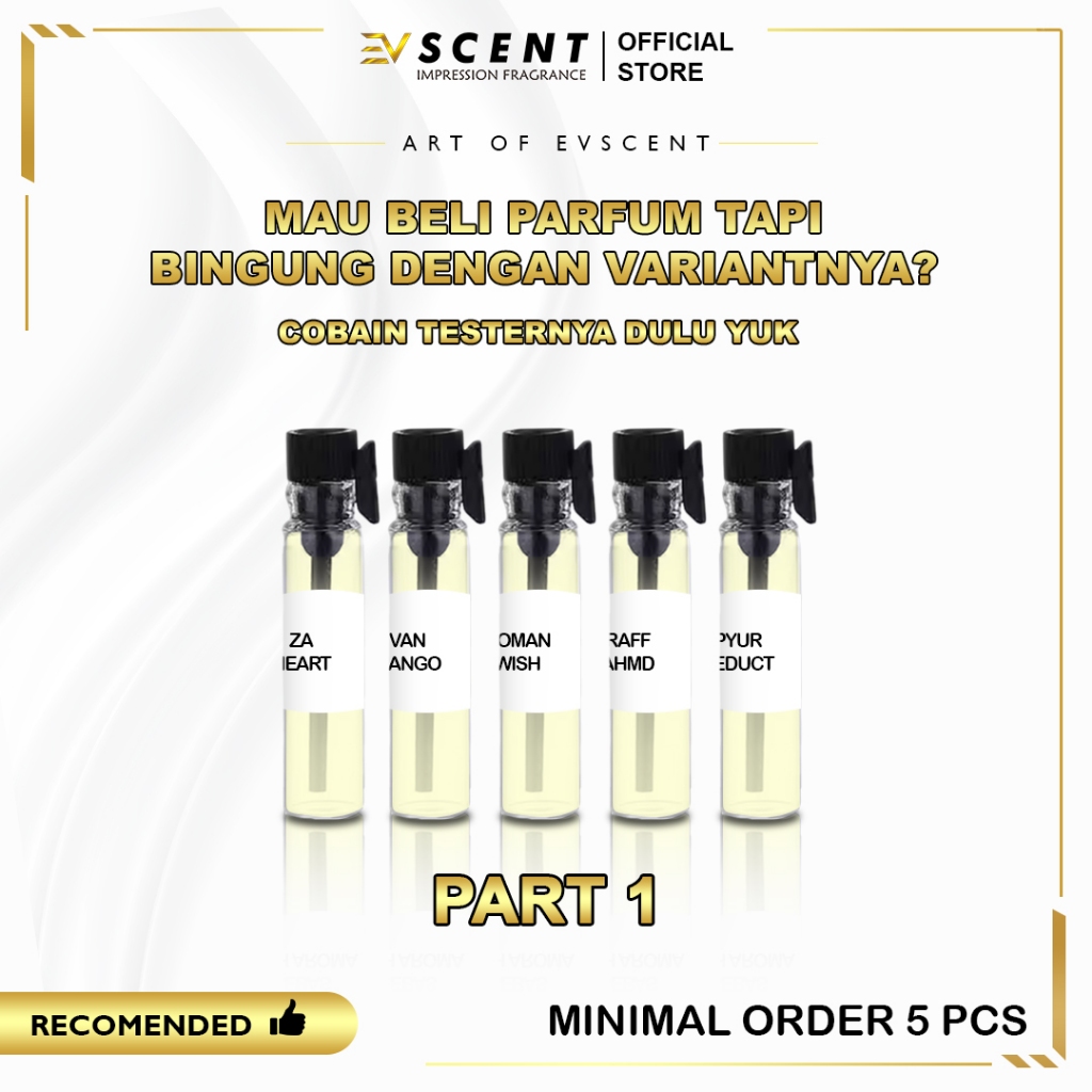 EV SCENT - TESTER VIAL Parfum Tahan Lama PART 1 - Identik Original | Eau De Parfum
