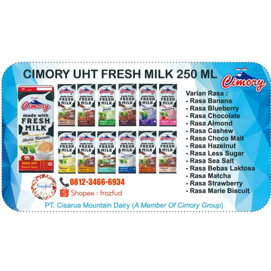 

[KHUSUS SAME-DAY] Cimory UHT Fresh Milk 250ml