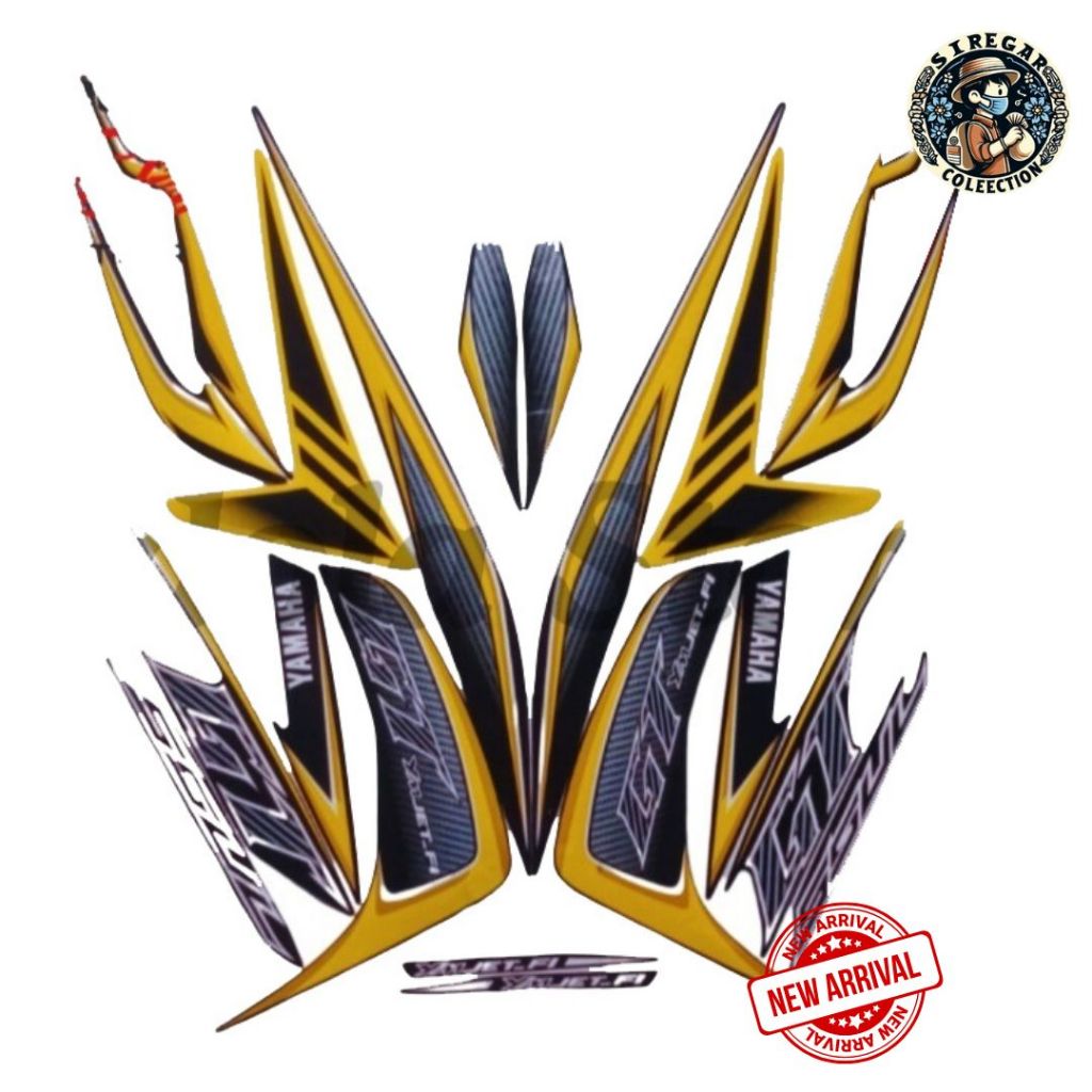 Stiker Striping Mio Soul GT 2013 Kuning List Stiker Standar Mio Soul GT 2013 Terbaik
