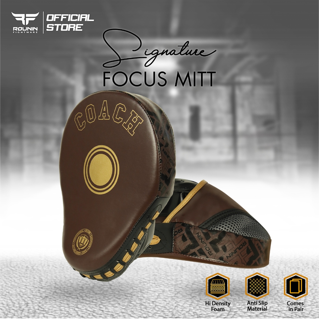 Rounin Fightware focus mitt / focus pad / punching pad  Signature ( sepasang )