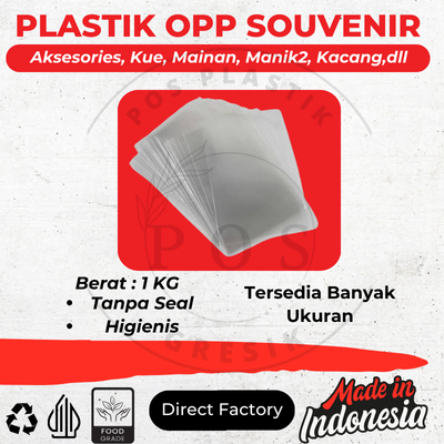 

1-KG BESAR Plastik Kaca Bening OPP Souvenir Tebal 30 Mikron HARGA PABRIK!! Plastik OPP Tanpa Lem Seal