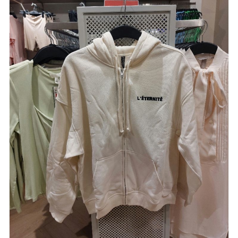 [SALE] Jaket crop zipper | hoodie H&M