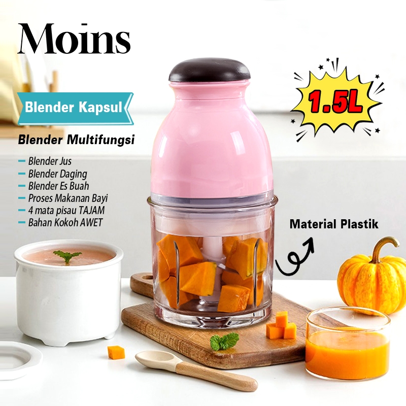 Blender Kapsul Cocok Untuk Dapur Rumah Blender Capsule Portable Serbaguna Electric Juicer 1.5L