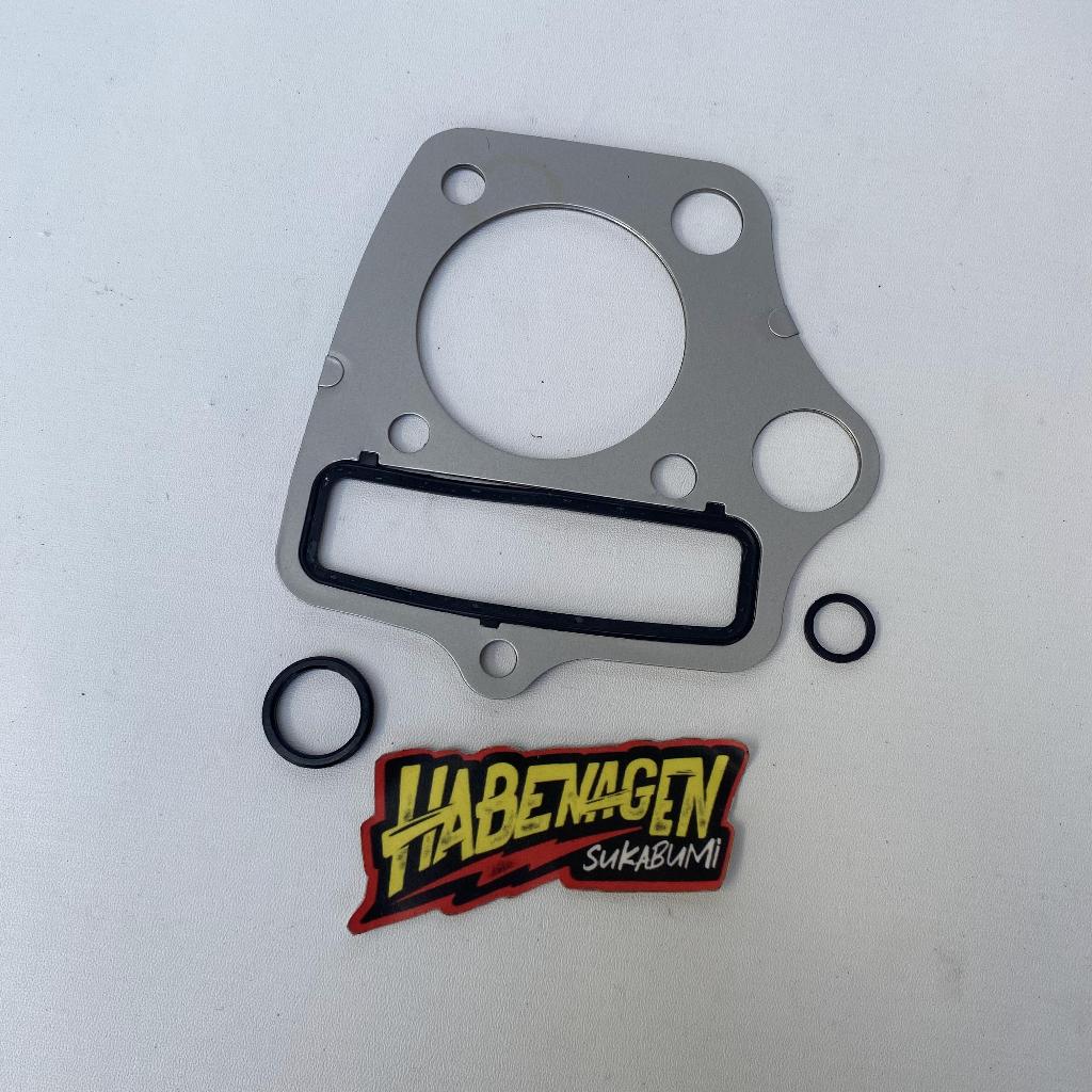 paking packing perpak gasket cylinder silinder kertas blok block boring piston seher seker bawah kop