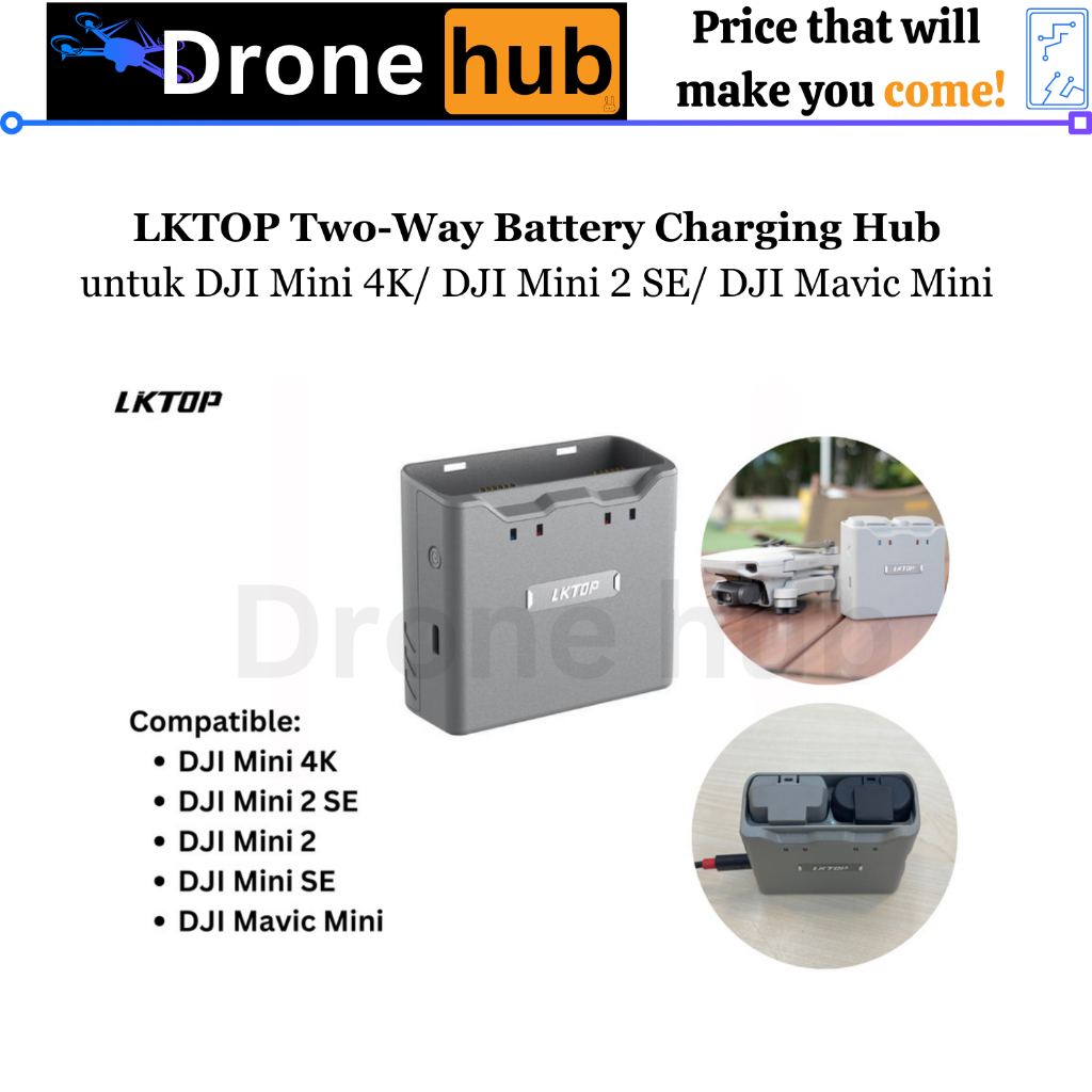 Battery Charging Hub DJI Mini 4K DJI Mini 2 SE Charger Baterai DJI Mini 4K DJI Mini 2 SE DJI Mini 2 