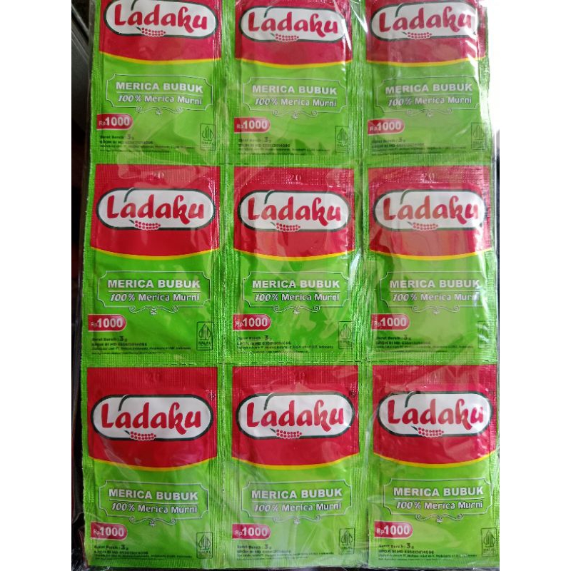 

72 saset ladaku merica bubuk murni