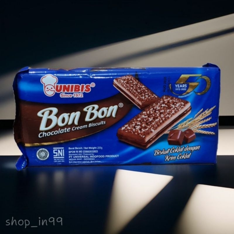 

Biscuit Bon Bon coklat cream Unibis 200g