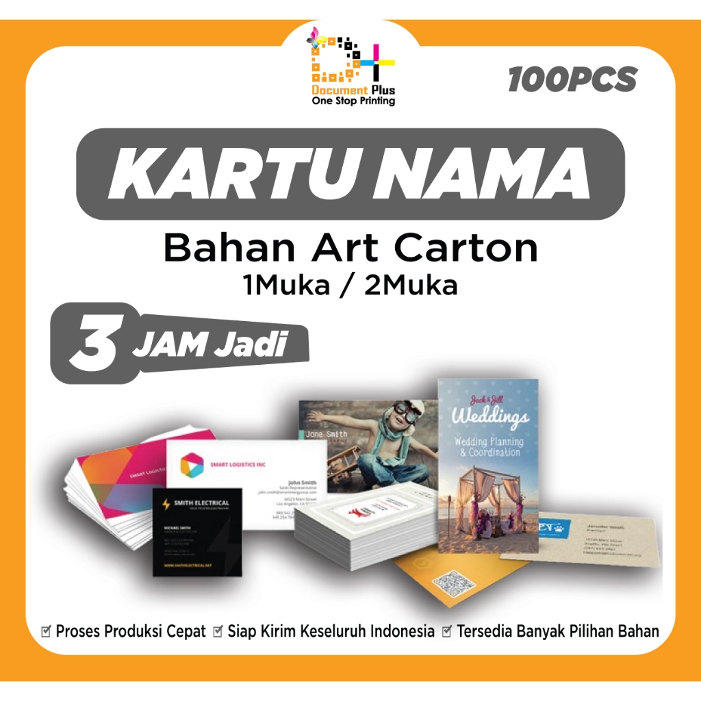 

Kartu Nama 100pcs Art carton 260gr 1muka / 2muka