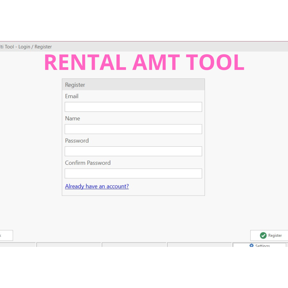 RENTAL AMT TOOL 2 JAM
