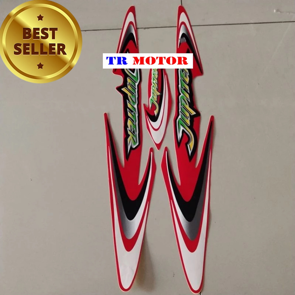 Striping stiker list motor Yamaha jupiter 2001 2002 merah stiker motor berkualitas