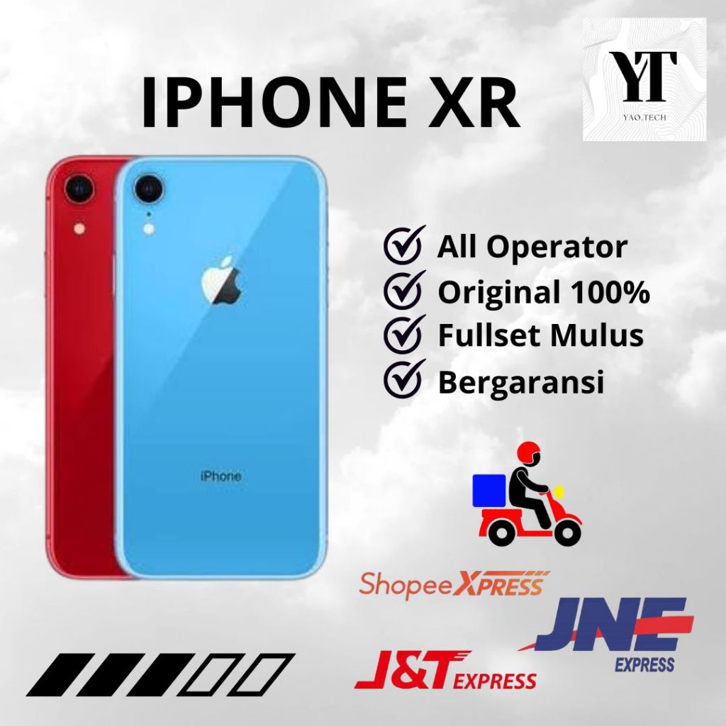 IPHONE XR 64/128GB SECOND ORIGINAL IP XR BERGARANSI MURAH IPHONE XR