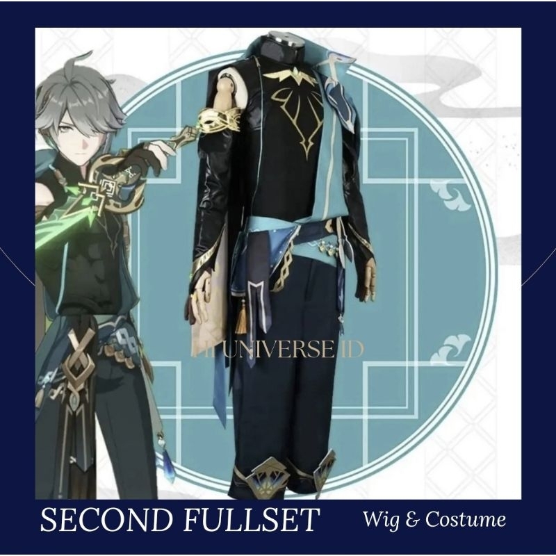 Second - Fullset Costume Wig Alhaitham Genshin Impact