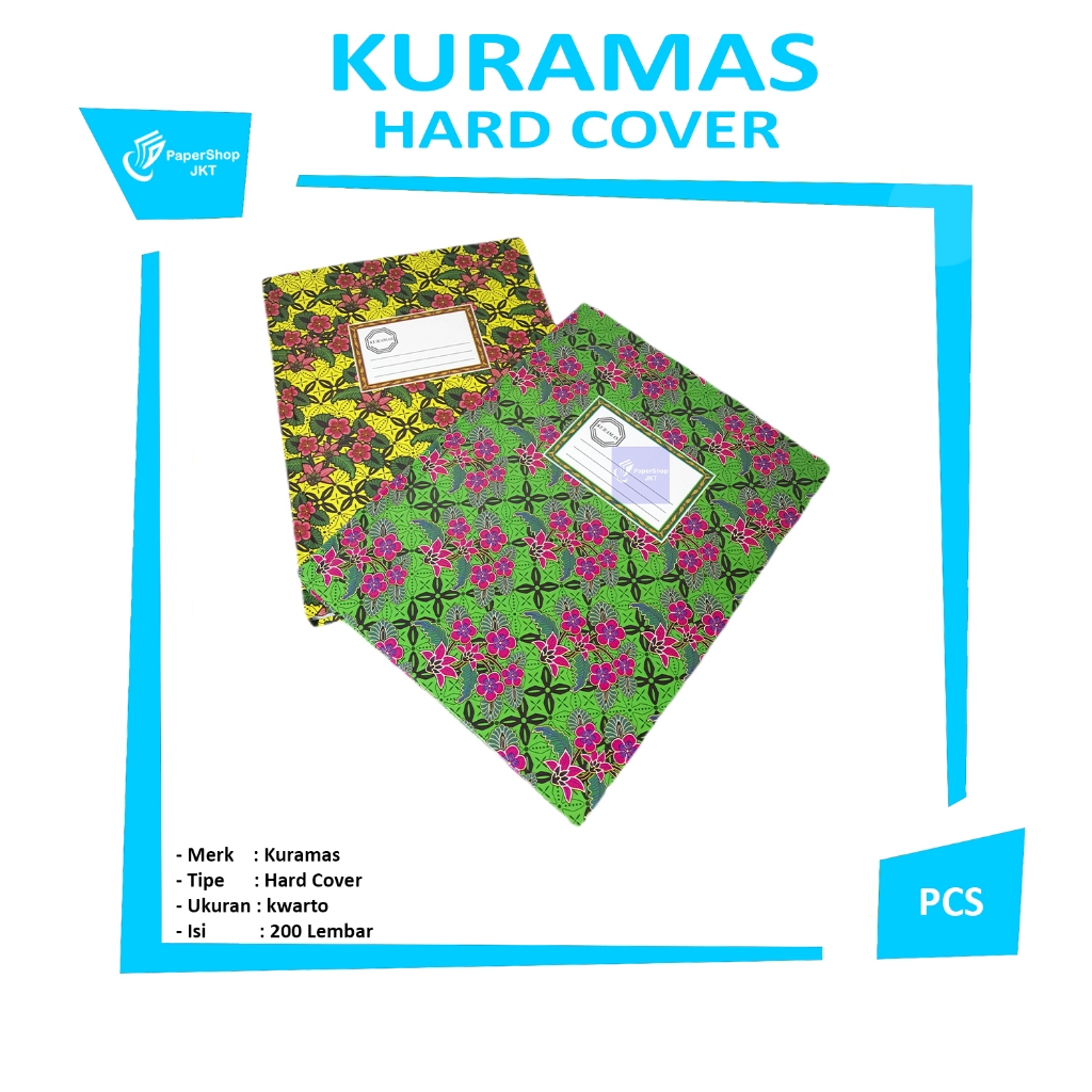 

KURAMAS - Buku Kwarto Hard Cover Isi 200 Lembar - PCS