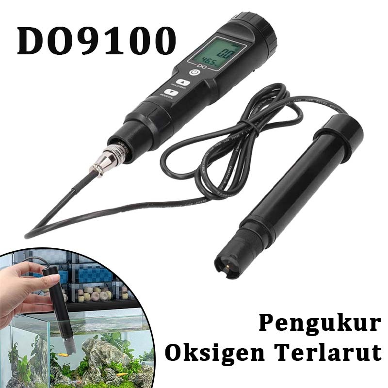 Do9100 Dissolved Oxygen Meter Alat Ukur Kadar Oksigen Air Dissolved Do Meter Oksigen Air Meter Pengu