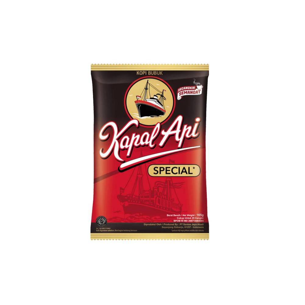 

Kopi Kapal Api Special Tanpa Gula 65 gram / Kopi Bubuk Sachet Merah