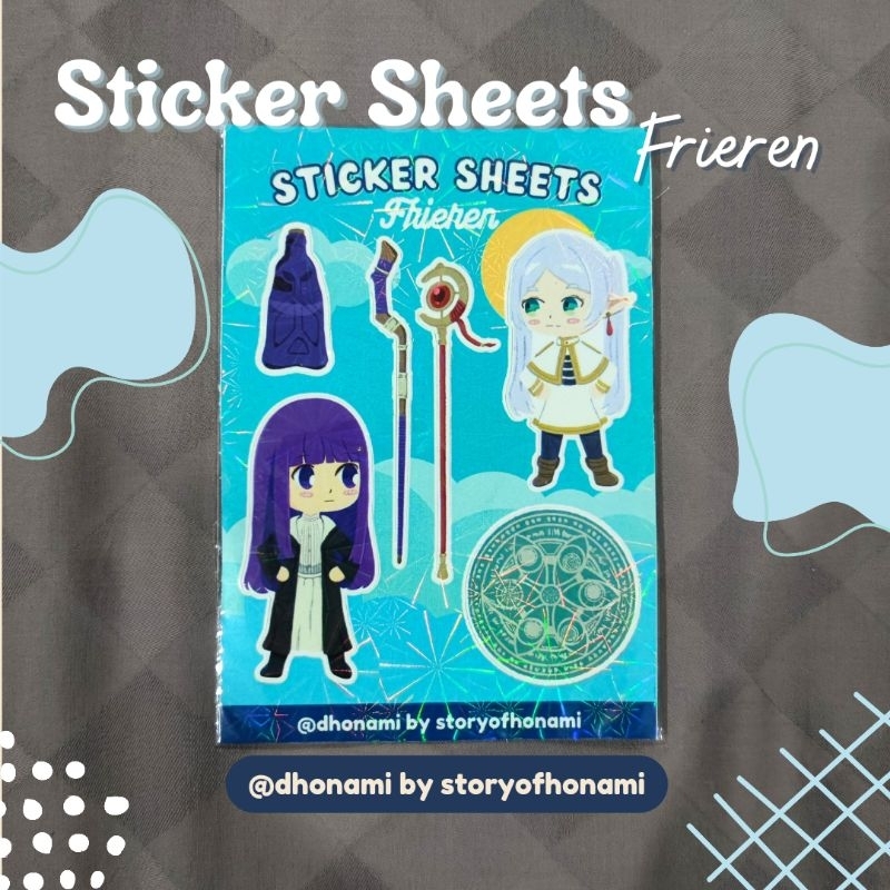 

[ dhonami ] Frieren and Fern Sticker Sheets Pack Fanart by storyofhonami