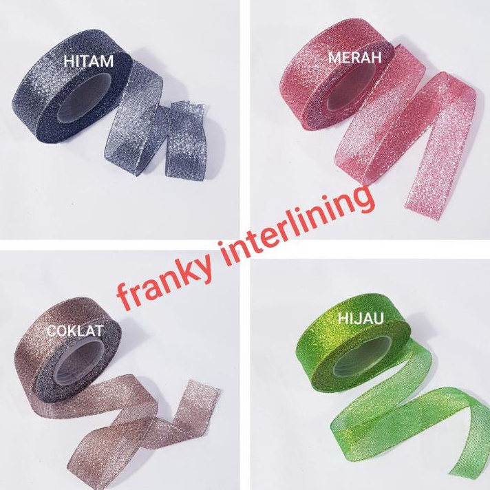 

WAH Pita Metallic Gliter Lebar 25cm Per Roll Isi 18meter
