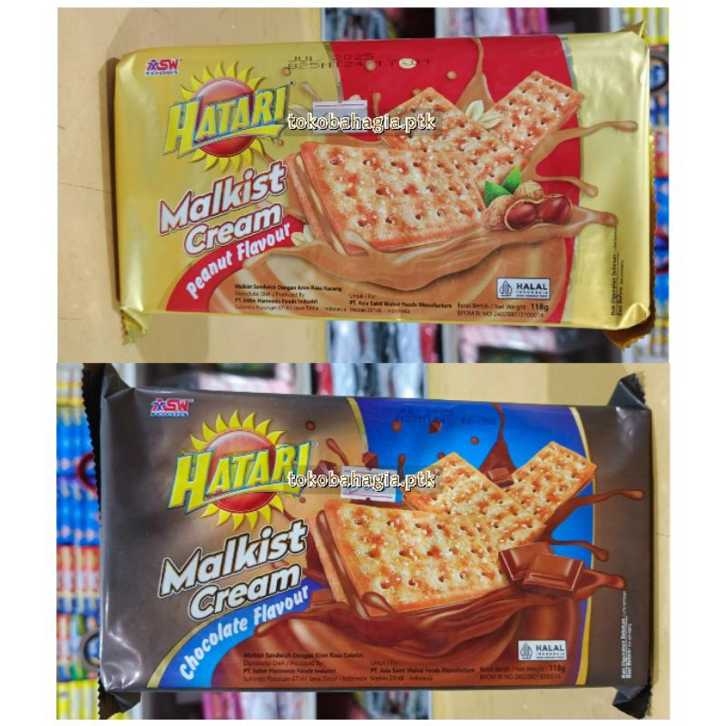 

Hatari Malkist Cream Chocolate, Peanut Butter 118gr