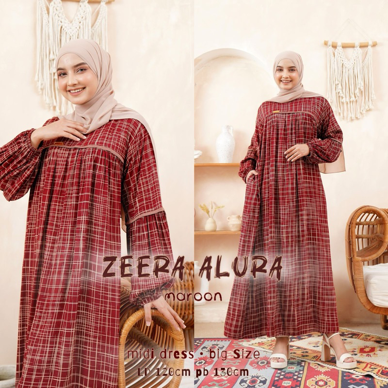 ZEERA DRESS ALURA BY ZEERA RAYON TWILL PRMIUM