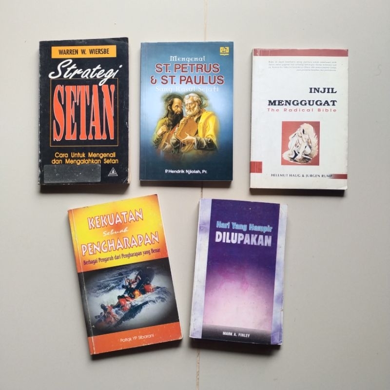 Buku Religi Kristen, Strategi SETAN, PAUS TERPOPULER Sepanjang Masa, NATO, RAHASIA YAHUDI, INJIL MEN