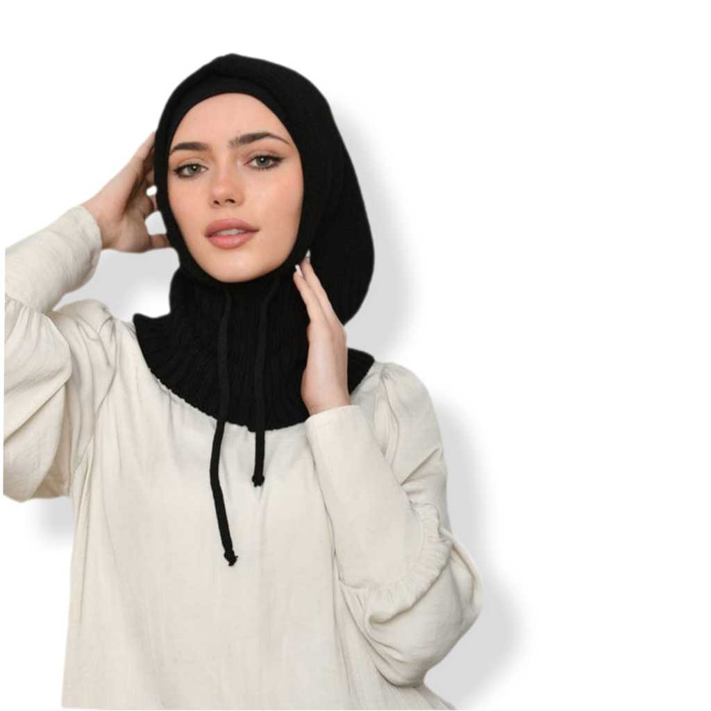 Balaclava rajut Kupluk  wanita Rajut Hijab Rajut by MJH