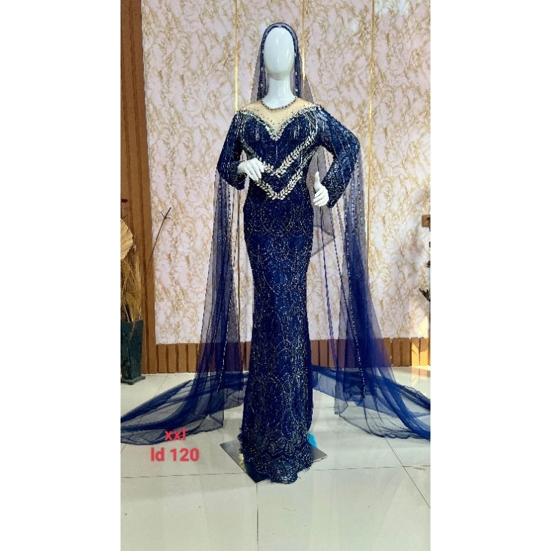 gaun pengantin slim jumbo ld 120 COD