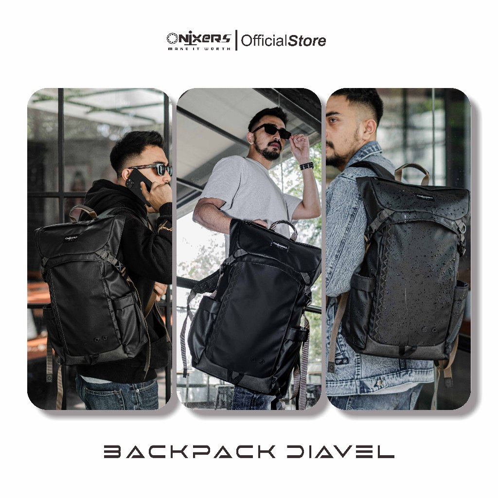 VALUE PACK ONIXERS DIAVEL TAS BACKPACK PRIA WATERPROOF