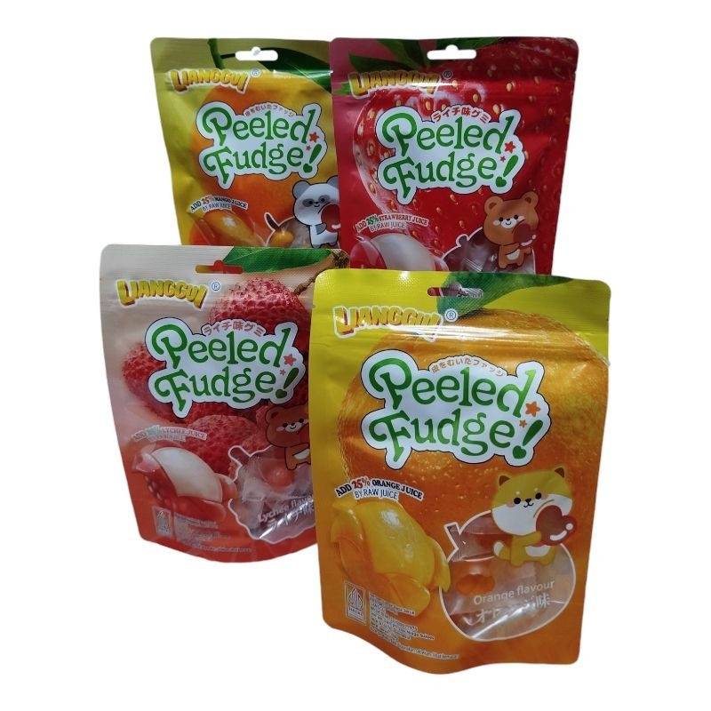 

LIANGGUI peeled fudge permen kupas permen lunak rasa buah 108g