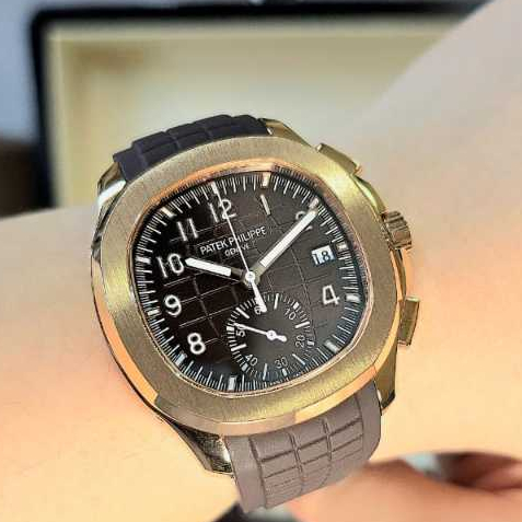 Jam Tangan Patek Philippe Aquanut 5968R Swiss Automatic 42mm Bronze Dial