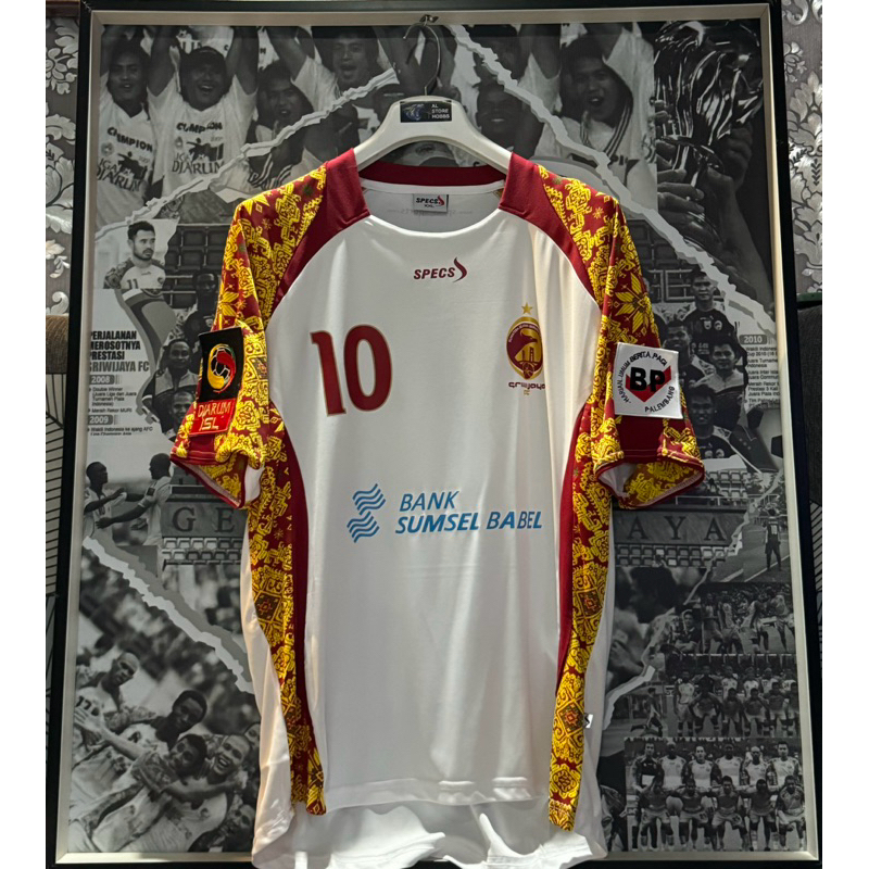 JERSEY SRIWIJAYA FC 2011-12 AWAY ORIGINAL Specs HILTON #10