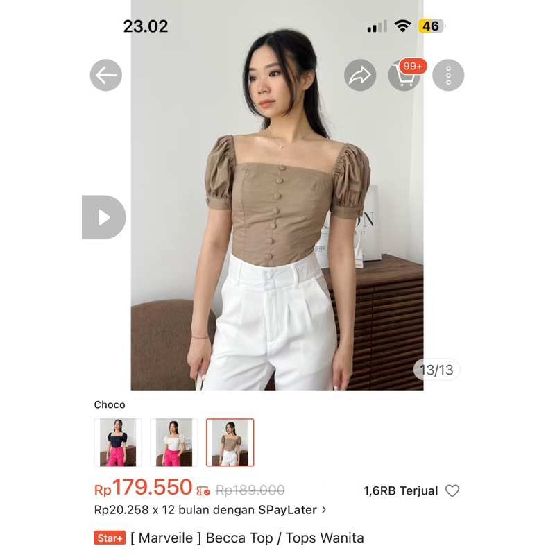 PRELOVED - BECCA TOP - MARVEILE