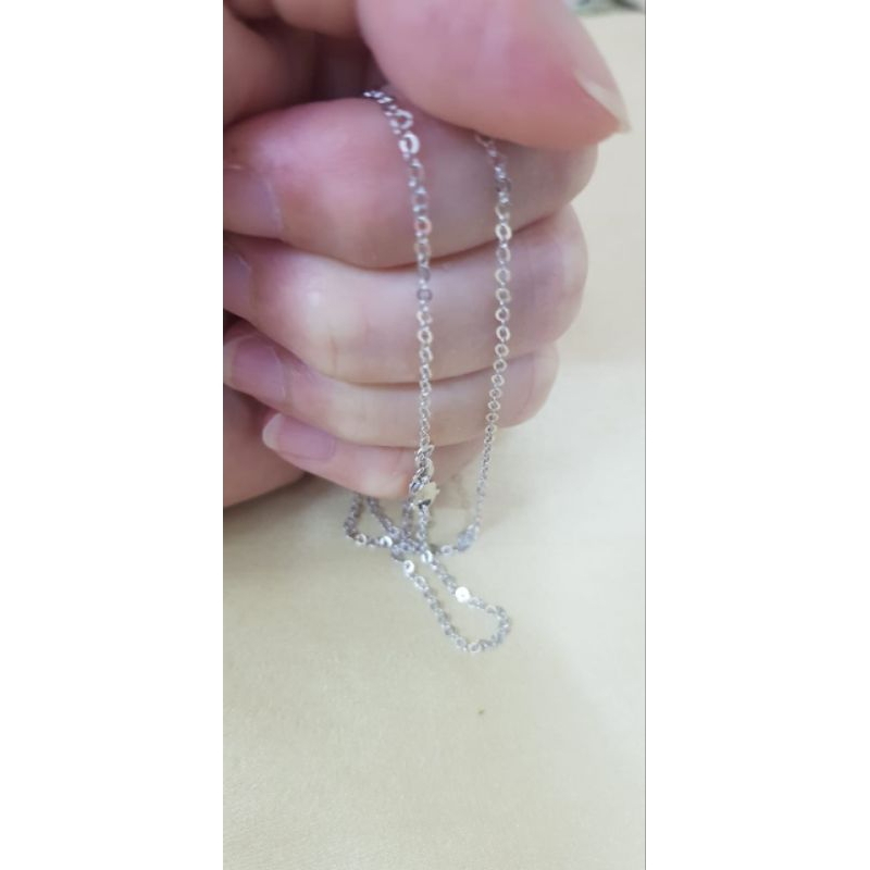 KALUNG EMAS PUTIH 17K