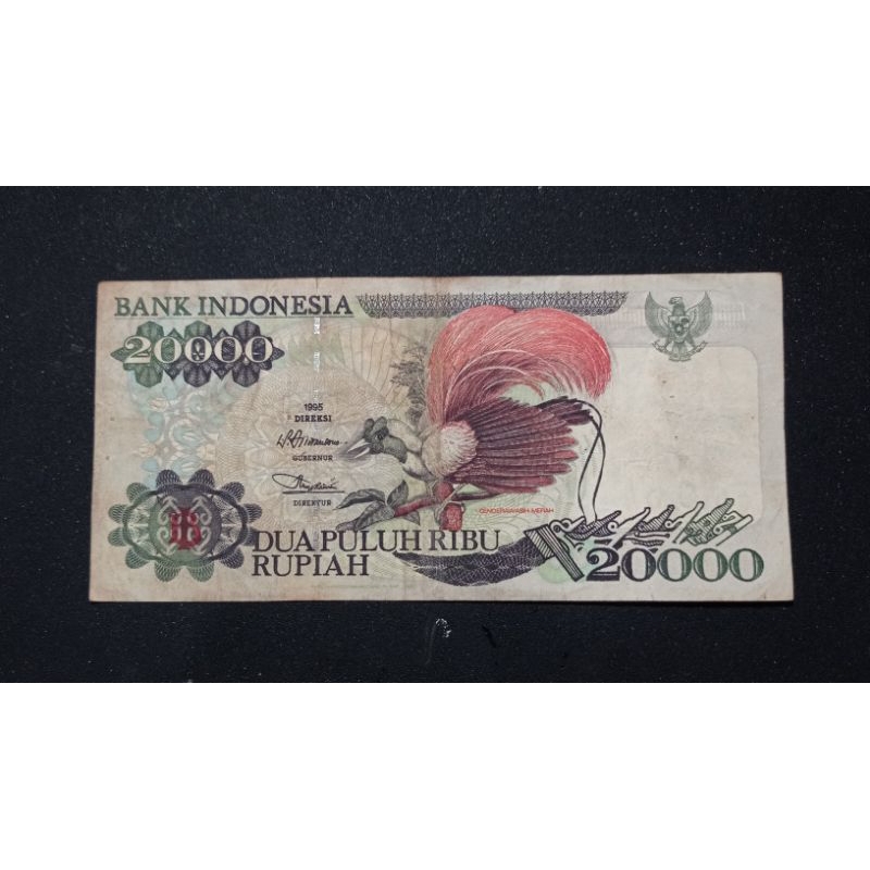

Uang Kertas Kuno 20000 Burung Cendrawasih