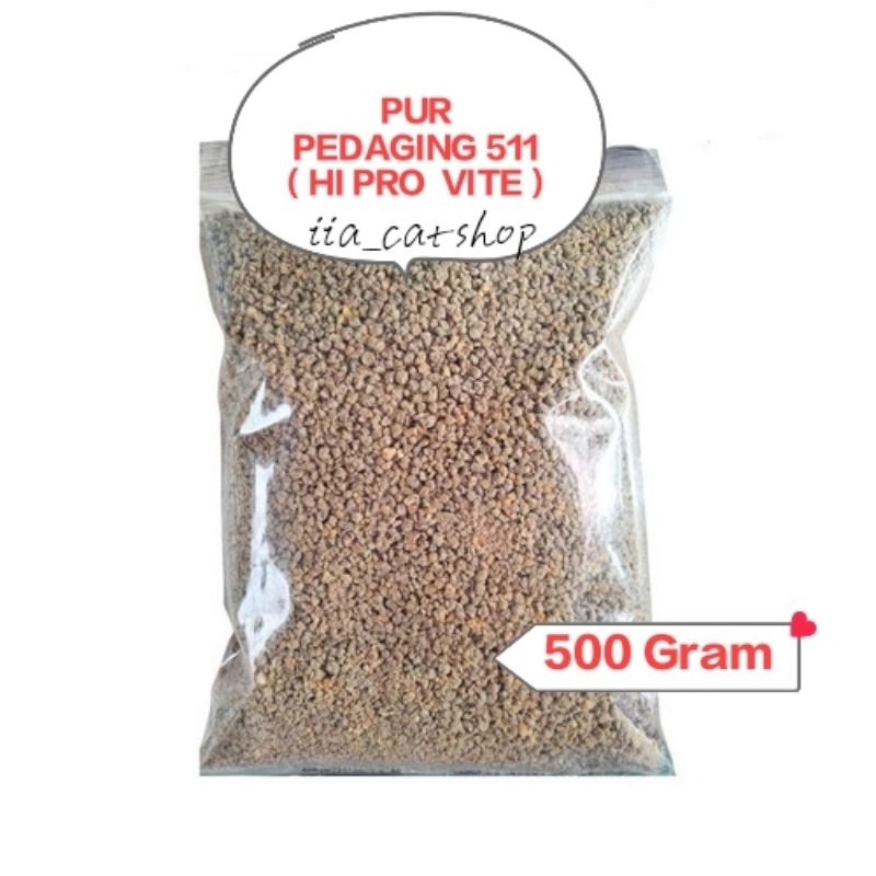 Pur Ayam 511 Voer Pakan Ayam Hi Pro Vite 511 Charoen Pokphand 500 Gram