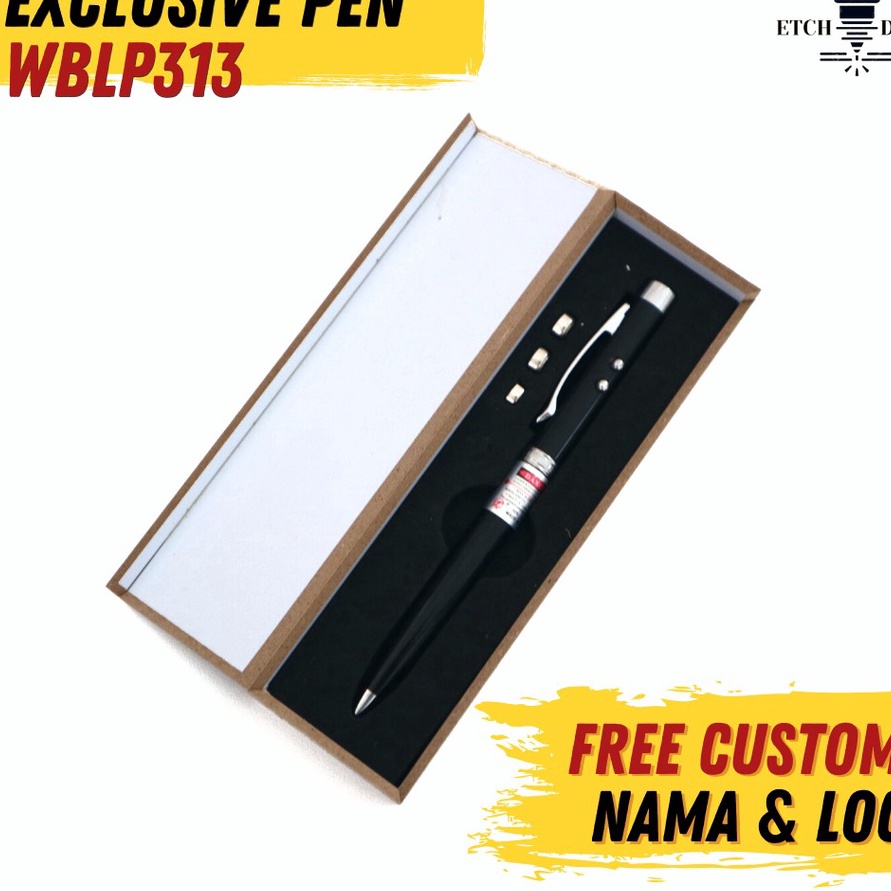 

MAKSIMAL Pulpen Laser Pointer Multifungsi Souvenir Presentasi Perusahaan Custom Exclusive Pen WBLP313