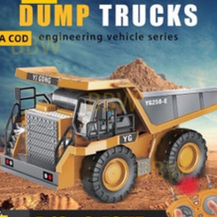 BOMBASTIS BISA  RC DUMP TRUCK  Mainan Remote Control Dump Truck Yigong RC dump truck Alloy 24Ghz RC 