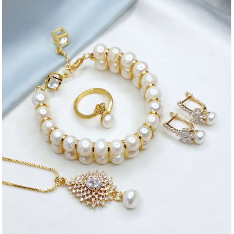 1 SET MUTIARA AIR TAWAR BERSERTIFIKAT, 1 SET MUTIARA LOMBOK - 4