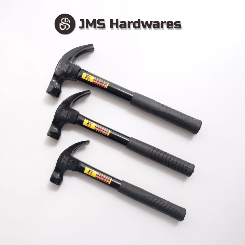 Palu Kambing Hitam / Palu Besi Magnet / Palu Gergigi Gagang Karet Full Besi